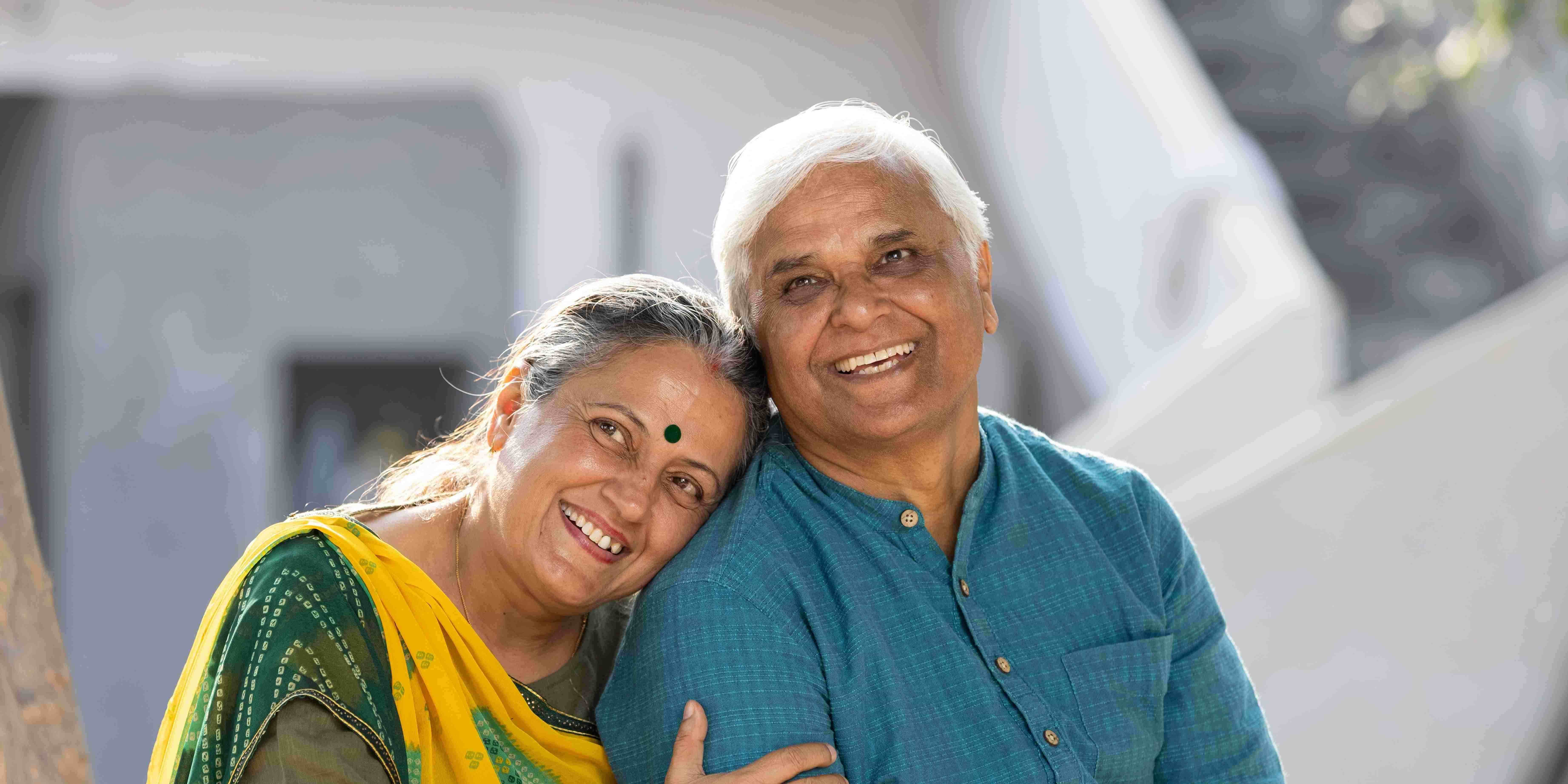 Elderly parents together